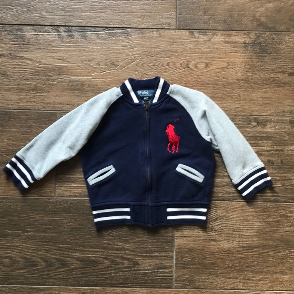 Polo boys zip up sweatshirt